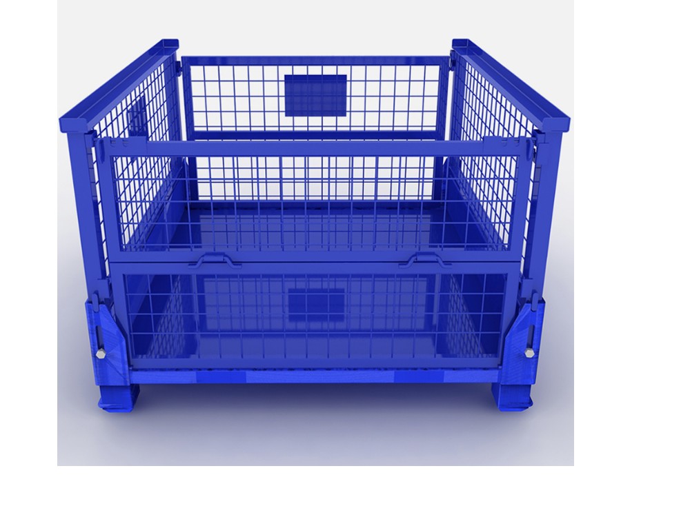 金屬折疊網(wǎng)箱：靈活高效的現(xiàn)代存儲(chǔ)解決方案